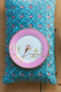 Floral Breakfast Plate Early Bird Pink 21 Cm -Pip studio 0018495 floral breakfast plate early bird 21 cm pink 800