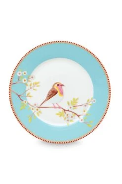 Floral Breakfast Plate Early Bird Blue 21 Cm