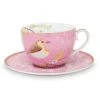 Floral Cappuccino Cup & Saucer Early Bird Pink -Pip studio 0020230 floral cappuccino cup saucer early bird pink 800