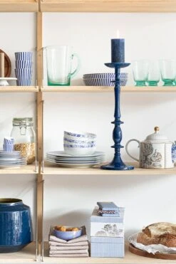 Royal Stripes Breakfast Plate Blue 21 Cm 19 Royal Stripes Breakfast Plate Blue 21 Cm -Pip studio 020 3 3