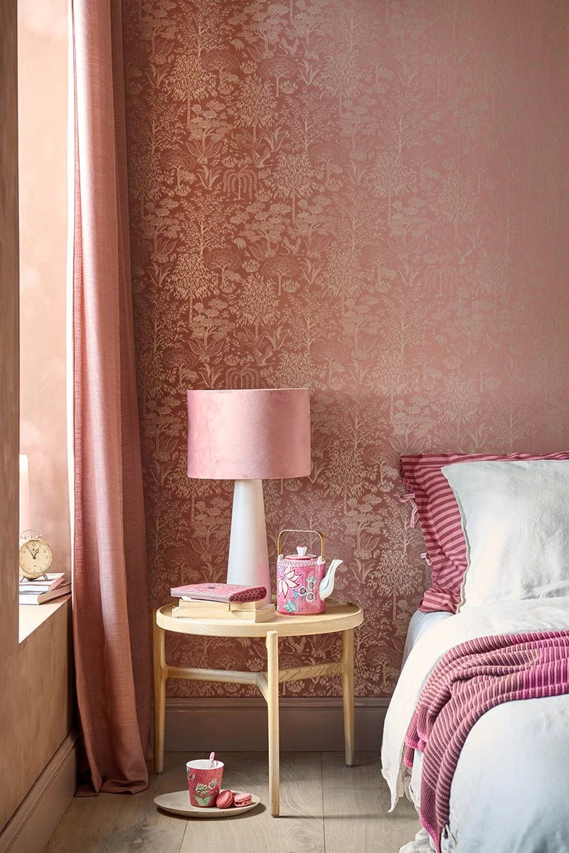 Pip Studio Origami Tree Non-Woven Wallpaper Terra/Rosegold 4 Pip Studio Origami Tree Non-Woven Wallpaper Terra/Rosegold - Image 2