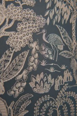 Pip Studio Origami Tree Non-Woven Wallpaper Dark Blue/Rosegold -Pip studio 333114 origami darkblue rosegold 07 hr lr
