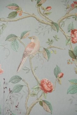 Pip Studio Good Nightingale Non-Woven Wallpaper Light Blue/Grey -Pip studio 333121 good nightingale lightblue grey 04 hr lr