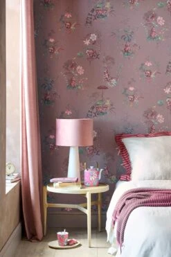 Pip Studio Chinese Porcelain Vinyl Wallpaper Mauve -Pip studio 333143 chinese porcelain mauve 01 hr lr