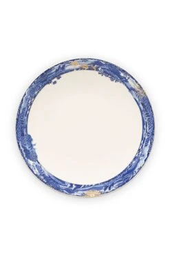 Heritage Deep Plate Border Blue 25.5 Cm