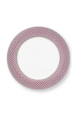 Flower Festival Set/4 Dinner Plates Red/Light Blue 26.5cm 11 Flower Festival Set/4 Dinner Plates Red/Light Blue 26.5cm -Pip studio 51.001.286 2