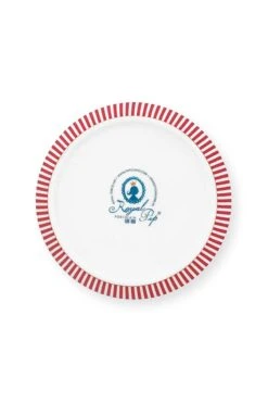 Royal Stripes Deep Plate Dark Pink 21.5cm -Pip studio 51.001.346 04