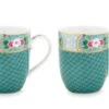 Blushing Birds Set Of 2 Mugs Small Blue 2 Blushing Birds Set Of 2 Mugs Small Blue -Pip studio 51.002.194
