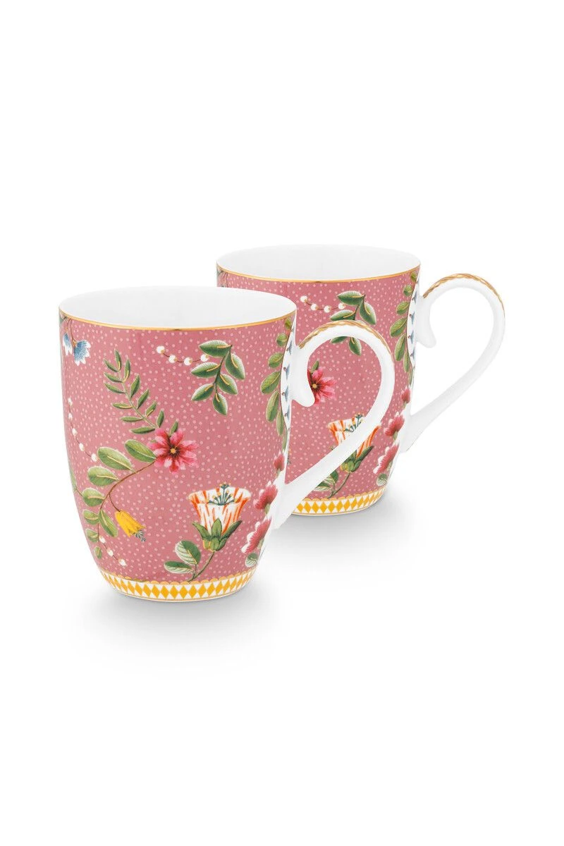 La Majorelle Set/2 Mugs Large Pink 3 La Majorelle Set/2 Mugs Large Pink