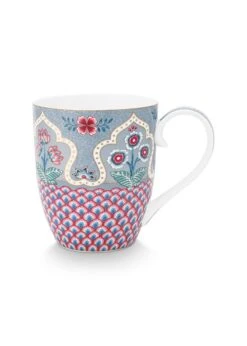 Flower Festival Mug XL Deco Light Blue -Pip studio 51.002.311 fs