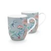 Flower Festival Set/2 Mugs Small Light Blue -Pip studio 51.002.312