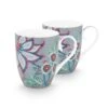 Flower Festival Set/2 Mugs Large Light Blue -Pip studio 51.002.313