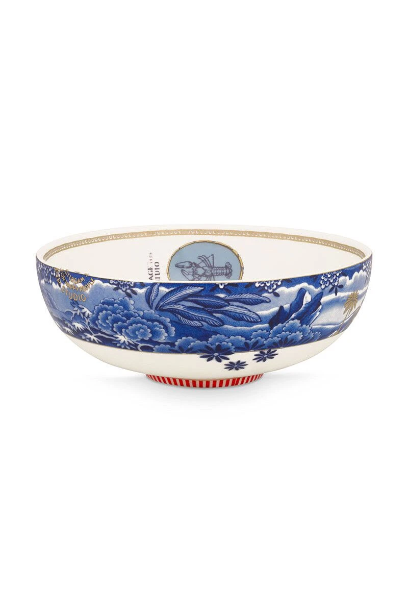 Heritage Bowl Border Blue 20 Cm 5 Heritage Bowl Border Blue 20 Cm - Image 3
