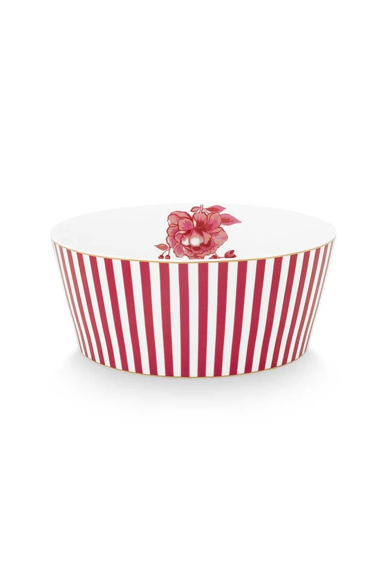 Royal Stripes Bowl Dark Pink 15cm 3 Royal Stripes Bowl Dark Pink 15cm