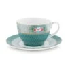 Blushing Birds Cappuccino Cup & Saucer Blue -Pip studio 51.004.083