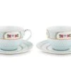 Blushing Birds Set/2 Cappuccino Cups & Saucers White -Pip studio 51.004.084