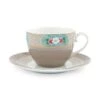 Blushing Birds Cappuccino Cup & Saucer Khaki -Pip studio 51.004.089fs