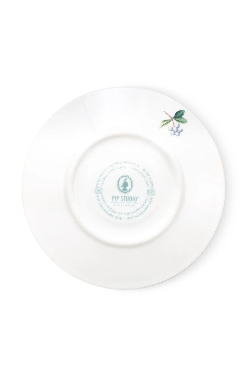 Blushing Birds Set Of 2 Espresso Cups & Saucers Blue 5 Blushing Birds Set Of 2 Espresso Cups & Saucers Blue - Image 3