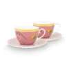 La Majorelle Set/2 Cappuccino Cups & Saucers Pink -Pip studio 51.004.135