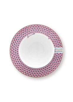 Flower Festival Cappuccino Cup & Saucer Light Blue -Pip studio 51.004.137 ts