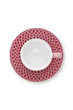 Flower Festival Espresso Cup & Saucer Dark Pink -Pip studio 51.004.144 3 800x1200 1