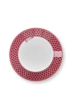 Flower Festival Set/2 Cappuccino Cup & Saucer Dark Pink 14 Flower Festival Set/2 Cappuccino Cup & Saucer Dark Pink -Pip studio 51.004.145 3 800x1200