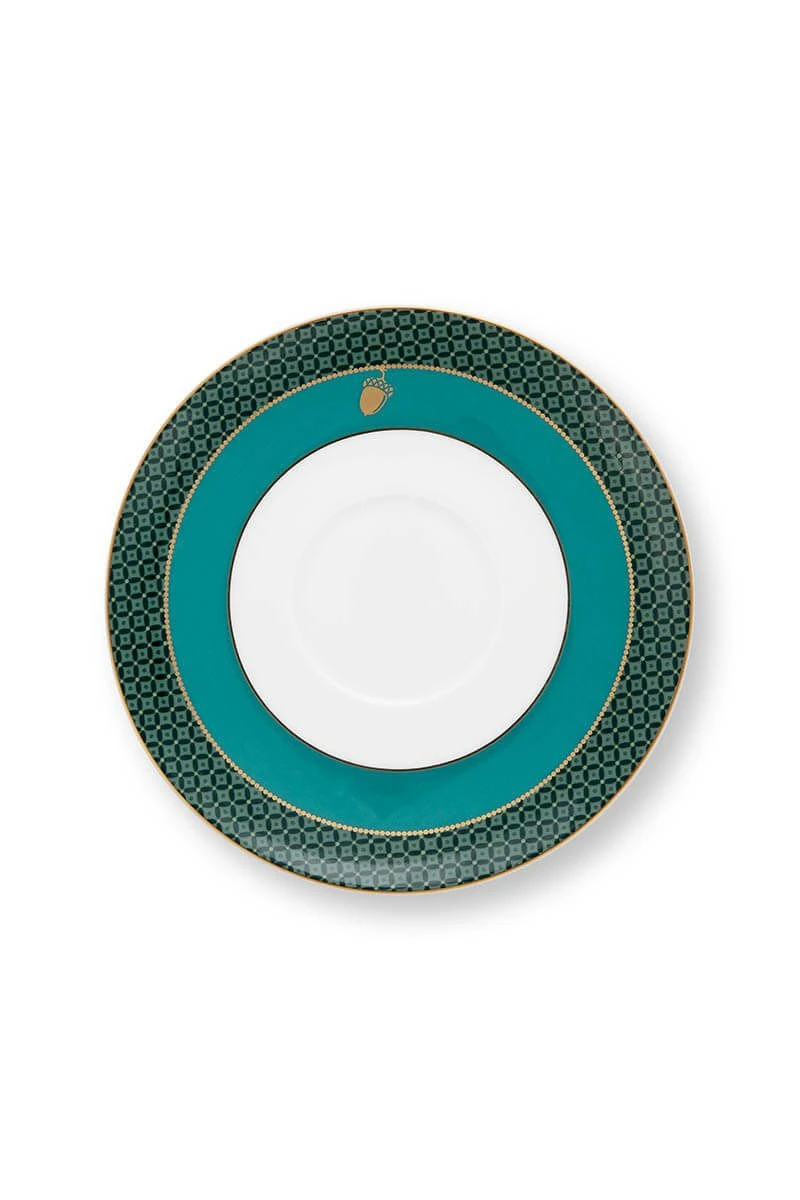 Winter Wonderland Cappuccino Cup & Saucer Green 8 Winter Wonderland Cappuccino Cup & Saucer Green - Image 6