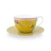 La Majorelle Cappuccino Cup & Saucer Yellow -Pip studio 51.004.151 01