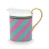 Pip Chique Stripes Jug Small Pink/Green 1 Pip Chique Stripes Jug Small Pink/Green -Pip studio 51.007.049 01 lr