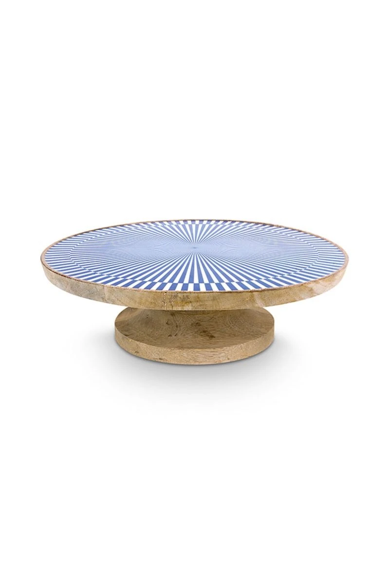Wooden Platter Blue 32 Cm 3 Wooden Platter Blue 32 Cm