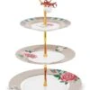 Blushing Birds Cake Stand 3 Levels Khaki 1 Blushing Birds Cake Stand 3 Levels Khaki -Pip studio 51.018.084fs