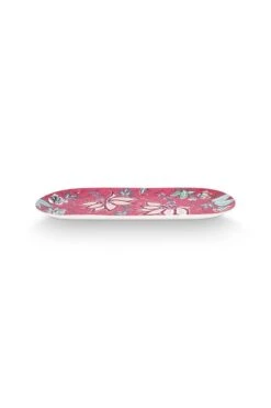Flower Festival Cake Tray Rectangular Dark Pink -Pip studio 51.018.131 2 800x1200