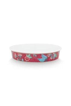 Flower Festival Serving Tray Round Dark Pink -Pip studio 51.019.009 fs 800x1200