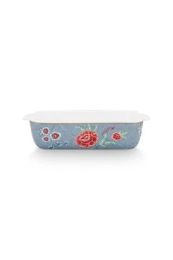 Flower Festival Serving Tray Rectangular Light Blue -Pip studio 51.019.012 fs 800x1200