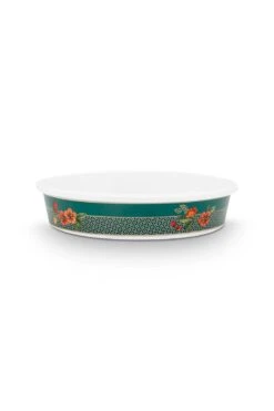 Winter Wonderland Serving Tray Round Green