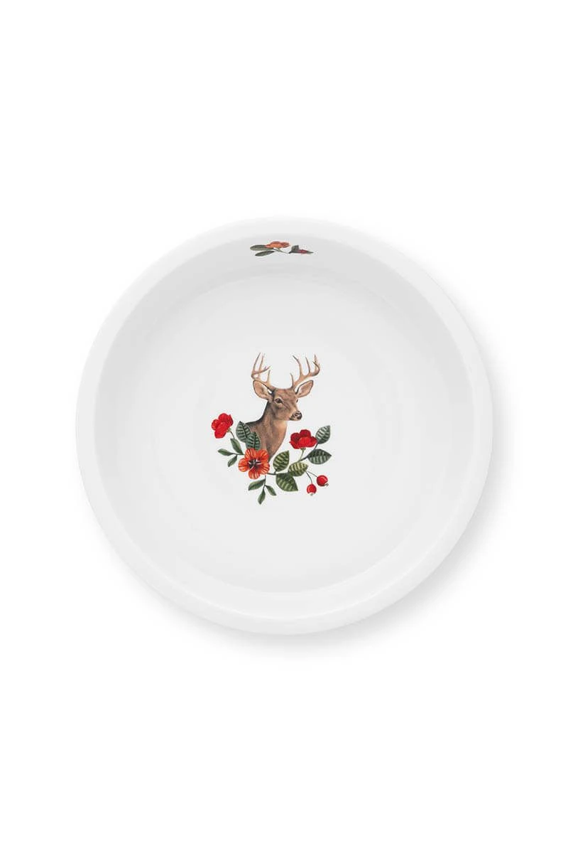 Winter Wonderland Serving Tray Round Dark Blue 7 Winter Wonderland Serving Tray Round Dark Blue - Image 5