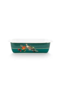 Winter Wonderland Serving Tray Rectangular Small Green