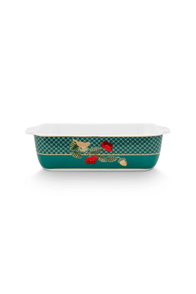 Winter Wonderland Serving Tray Rectangular Small Green 5 Winter Wonderland Serving Tray Rectangular Small Green - Image 3