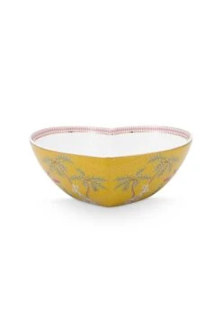La Majorelle Large Serving Tray Heart Yellow
