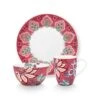 Flower Festival Breakfast Set/3 Dark Pink -Pip studio 51.020.162 1 800x1200 1
