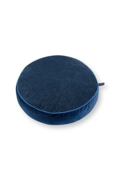 Cushion Round Quiltey Days Dark Blue -Pip studio 51.040.357 03