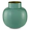 Round Metal Vase Green 25 Cm -Pip studio 51.102.011 1