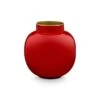 Round Mini Vase Red 10 Cm -Pip studio 51.102.027bs