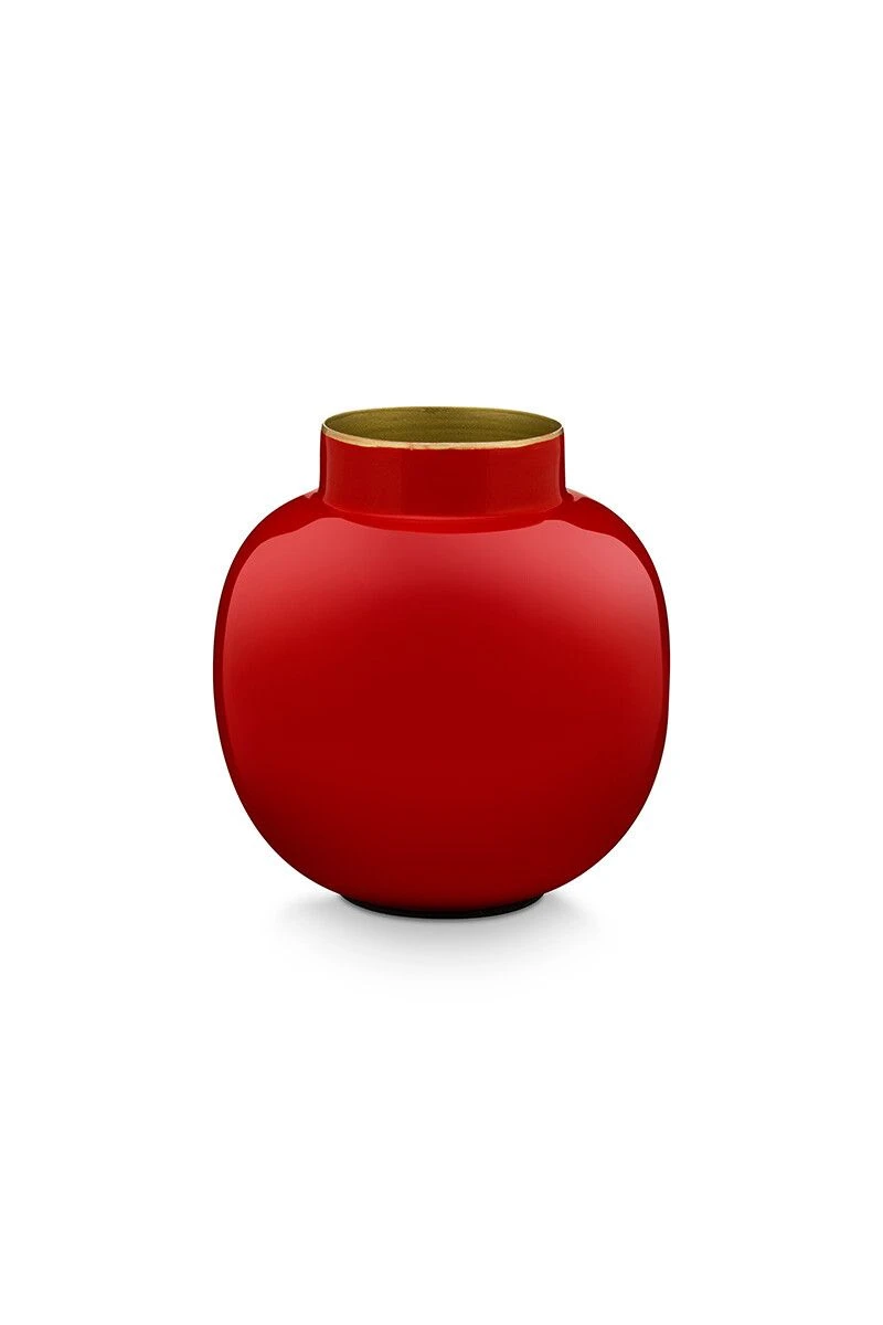 Round Mini Vase Red 10 Cm 3 Round Mini Vase Red 10 Cm