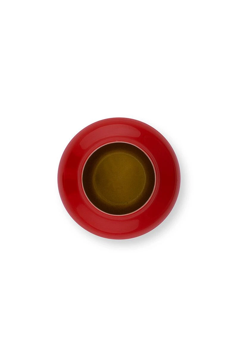 Round Mini Vase Red 10 Cm 5 Round Mini Vase Red 10 Cm - Image 3