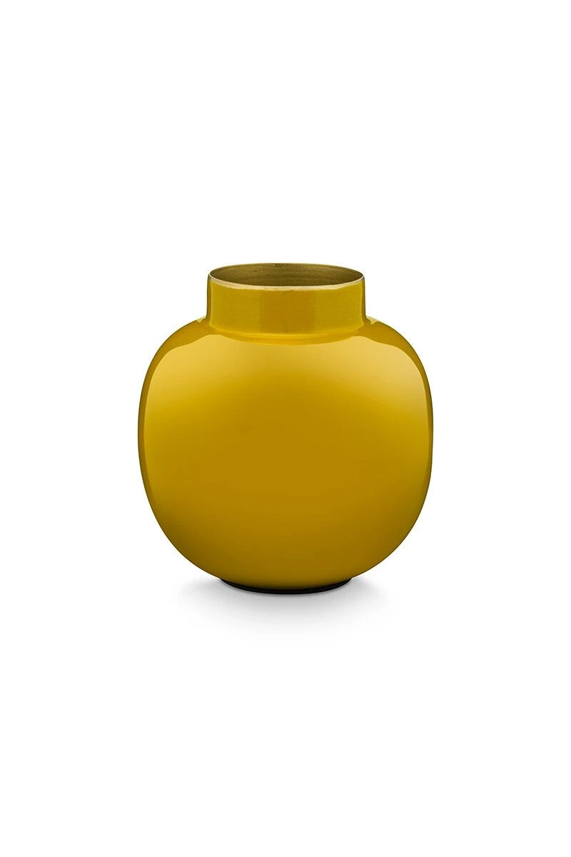 Round Mini Vase Yellow 10 Cm 3 Round Mini Vase Yellow 10 Cm