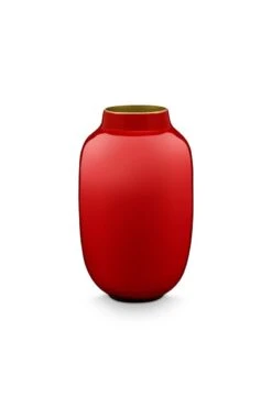 Oval Mini Vase Red 14 Cm -Pip studio 51.102.030fs