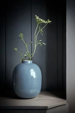 Metal Vase Blue 32 Cm -Pip studio 51.102.043 lr