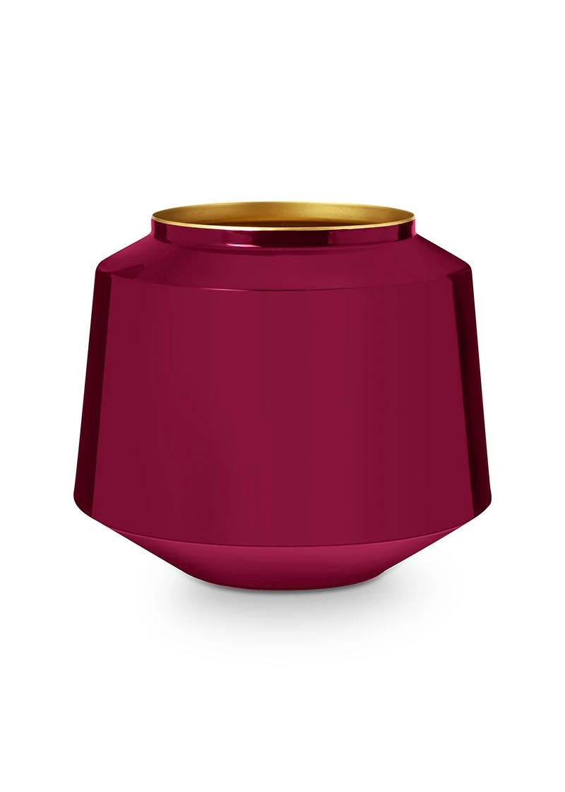 Metal Vase Dark Pink 22 Cm 3 Metal Vase Dark Pink 22 Cm