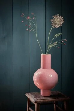 Metal Vase Pink 40cm -Pip studio 51.102.055 lr